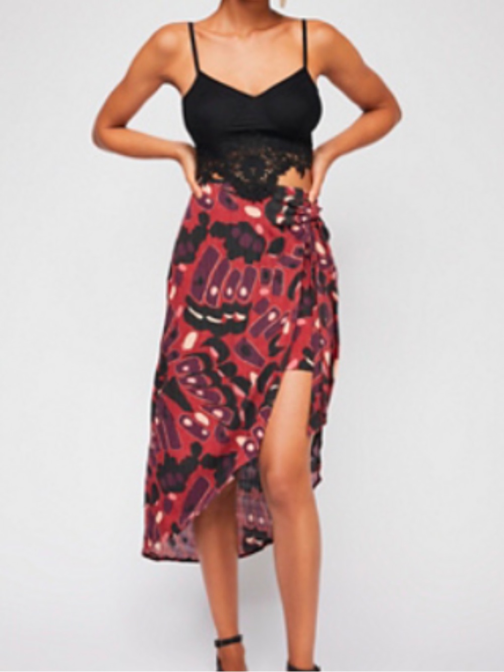Free People Asymmetrical Sizzling Summer Midi Skirt 6